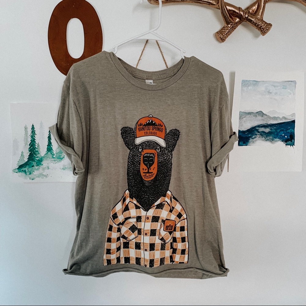 Manitou Springs Smoky Bear cutoff T-Shirt